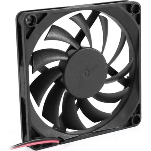 YOC-5* Sale 80mm 2 Pin Connector Cooling Fan for Computer Case CPU Cooler Radiator