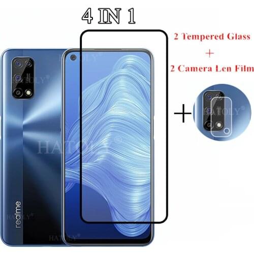 Tempered Glass For OPPO Realme 7 5G Screen Protector Camera Lens Film For OPPO Realme 7 6 7 Pro Q2 C3 Glass For OPPO Realme 7 5G