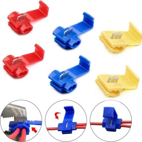 10/25Pcs Ant Clip Connector Accessories Cable Insulated Terminals Crimp Quick Splice Connectors Car Electrical Snap Terminal