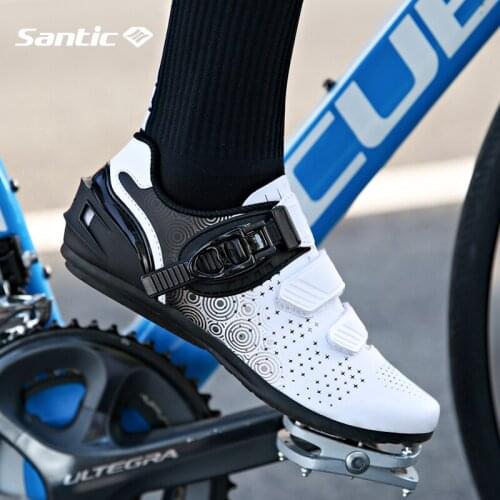 Santic Cycling Shoes Women MTB Mountain Road Bike Shoes Rubber Anti-slip Unlocked Bicycle Shoes Zapatillas Ciclismo