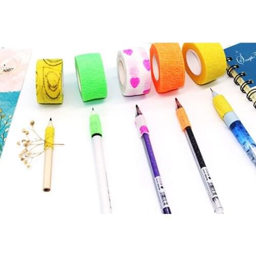 1Pc Self-adhesive Wrapping Joint Protective Sleeve Writing Finger Bandage Artifact