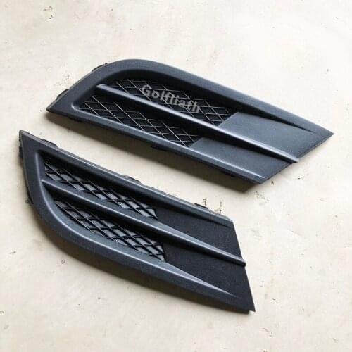2pcs For V-W J etta MK6 2015 2016 2017 2018 Car-Styling New Front Bumper Fog Light Fog Lamp Lower Grille Cover