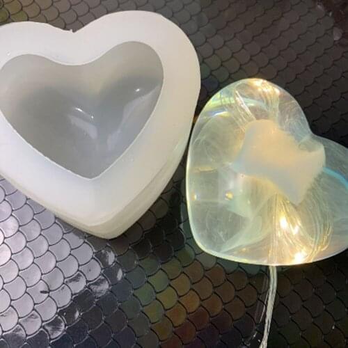 3D Love Heart Silicone Mold Aroma Gypsum Plaster Silicone Mould Home Decoration Chrismas Party DIY Love Heart Candle Resin Mold