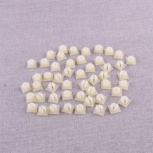 4755299 50Pcs 3907444 A11719 A8435 Bumper License Plate Nut Bracket Clip 1/4" (#14) Screw Grommet Fit for GM Chevrolet Auveco
