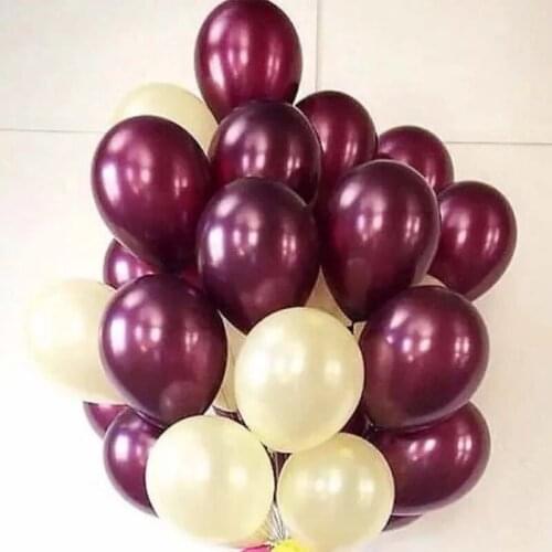 50pcs 10inch Wine Red Latex Balloons Happy Birthday Wedding Decorations Party Balloon Burgundy Color Inflatable ballons Globos
