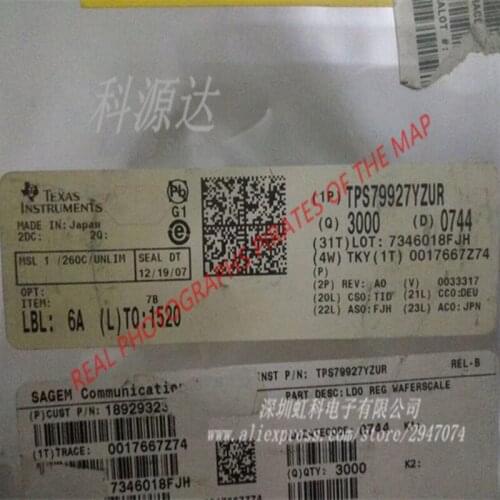 50pcs/lot TPS79927YZUR DSBGA-5TPS79927 79927 Original In Stock