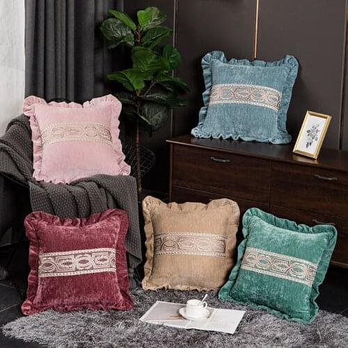 Pink blue Microfiber Velvet Throw Pillows Home Decoration Pillow 45x45CM Bed Decorative Cushions For Sofa car chair