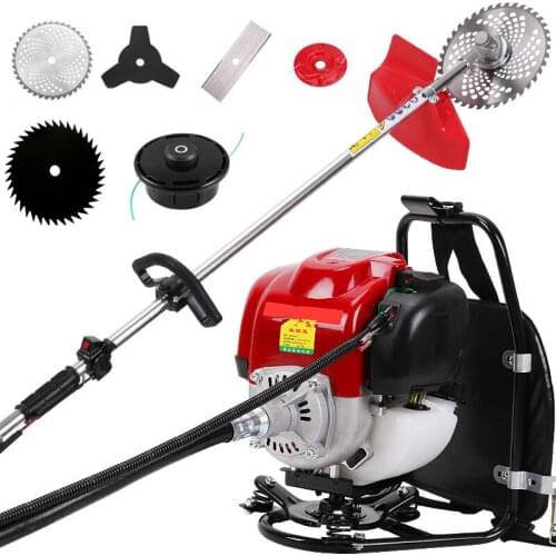 Backpack GX35 petrol stimmer 4 stroke 6 in 1 Brush cutter,Weeder Cutter lawn mower hedge trimmer