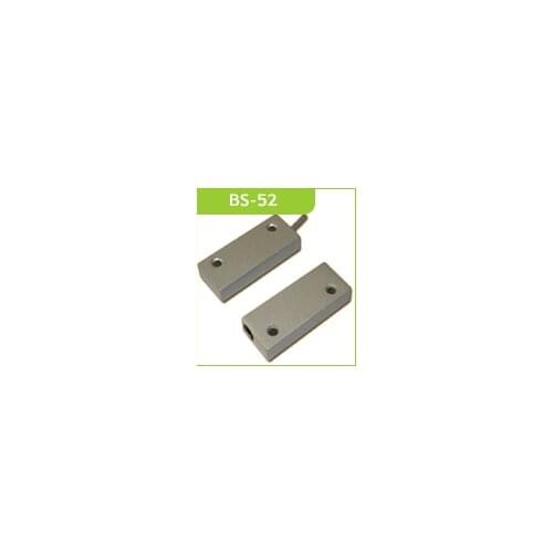 BS-52 Metal zinc alloy Wired Magnetic Window Door Contacts Recessed Switch Alarm Sensor For Security Alarm System