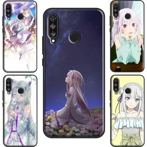 Emilia Re Zero Case For Huawei Nova 5T P20 P40 P30 Lite Mate 10 P Smart 2019 Y6 Honor 9X 8X 8A 10i 20