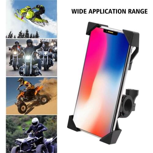 Motorcycle Electrobike Motorbike Mount Phone Holder 360 Degree Rotatable USB Charging Stand Bracket Stock For 3.5-6 Inch Phone