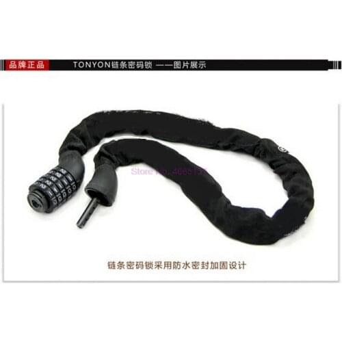 By dhl or fedex 20 pcs Bicycle Lock 5 Password Digital Chain Lock anti-theft Spiral Combination Resettable Bike Locks