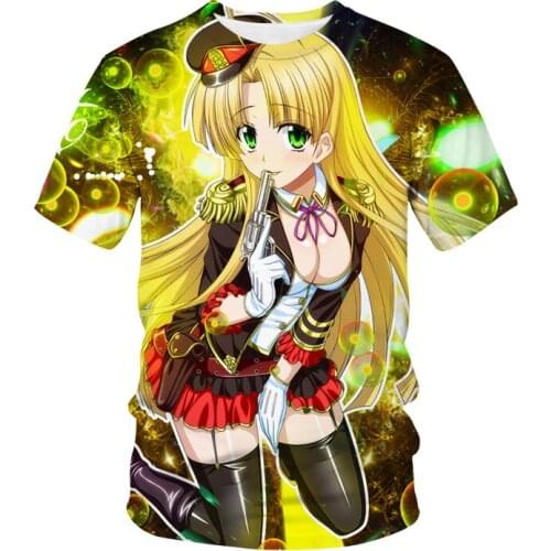 Anime High School DxD 3D Print T-Shirt Sexy Girl Streetwear Men Women Fashion Oversized T Shirt Harajuku Tees Tops Male Clothing