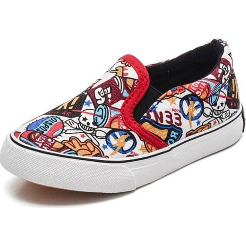 SKOEX Fashion Girls Canvas Shoes Childrens Casual Sneakers Soft Breathable Flats All-match Size 24-37