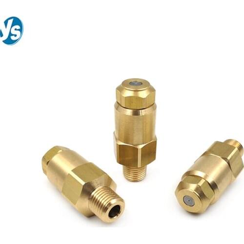 1/4" Brass LNN Fine Spray Misting Nozzle without Compressed Air,Low Pressure Brass LNN Air Atomizing Nozzle,Fine Atomized Nozzle