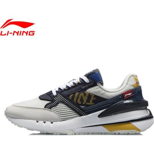 Li-Ning Men 001 NEWBORN Stylish Classic Lifestyle Shoes Light Foam Cushion LiNing CLOUD Breathable Sport Shoes Sneakers AGCR183