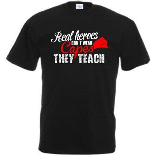 New fashion mens T-shirt new clothing coat funny teacher T-shirt real hero do not wear Cape Town gift idea casual Tee shirt