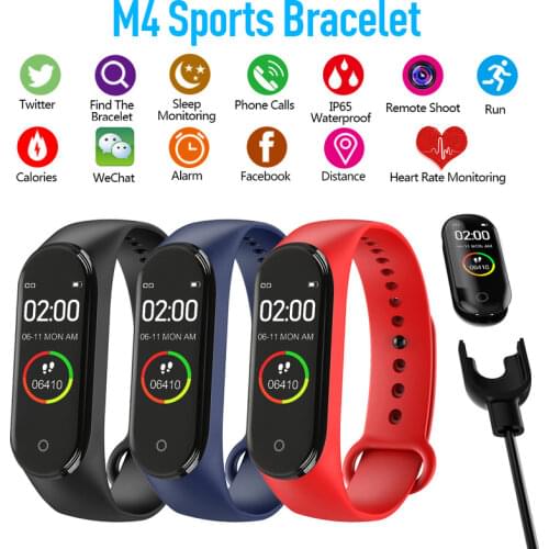 New Temperature measurement bracelet M4pro heart rate blood pressure real temperature M4PLUS smart health wristband bracelet T5