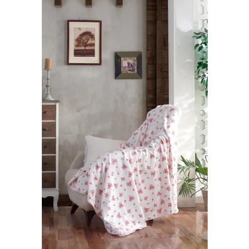 Cotton Rose TV Blanket 130x170 cm 100% Cotton Bamboo Soft Television Blanket