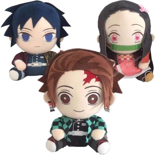 Anime Demon Slayer 18/40cm Plush Doll Kimetsu No Yaiba Figure Kamado Tanjirou Zenitsu Nezuko Plushie Toys for Children Bed Decor