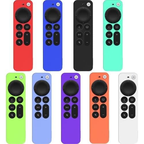 Anti-Lost Protective Case for -Apple TV 4K 6th Gen Siri Remote Anti-Slip Durable Silicon Shockproof Cover