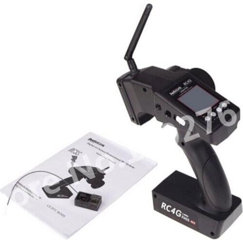 Original RadioLink RC4G 2.4G 4CH Gun Controller Transmitter + R4EH-G Receiver Radio Control System RC Car Remote Control Boat