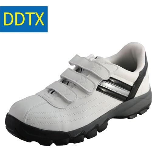 DDTX Unisex Steel Toe Work Safety Shoes Outdoor Footwear Comfortable Work Shoes Safety Sneakers SB White