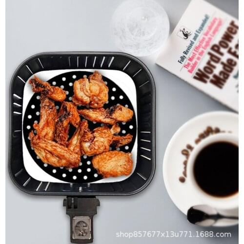 Small Size Silicone Accessories Air Fryer Mold Non-stick Durable Pad Scale Place Mat Kitchenware Reusable Square Air Fryer Tools