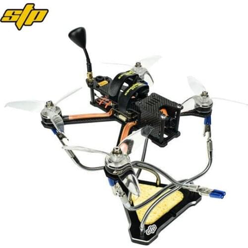 STP Soldering Station Helping Hands Tool Aluminum Alloy CNC Base 5 Universal Joint Pipe Arm for RC Model Drone Repair Welding