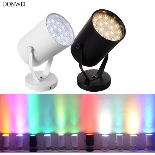 Super Bright Indoor Home Lighting 12W 18W 30W Colorful LED Spotlight for living Room Bedroom Party Bar background light
