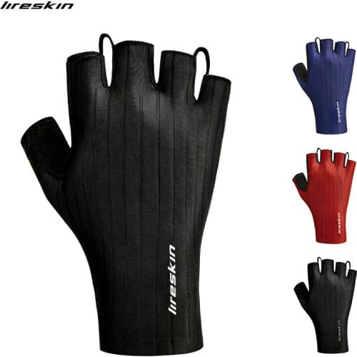 Liteskin Iceborn Cycling Gloves Half Finger Road Bike MTB Outdoor Sport Gym Riding Men Women Silicon Quick Dry Fiber Lycra
