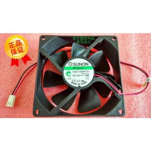 SUNON 9025 DC12V 1.8W 9CM KDE1209PTV1 2-wire Chassis Power Supply Cooling Fan