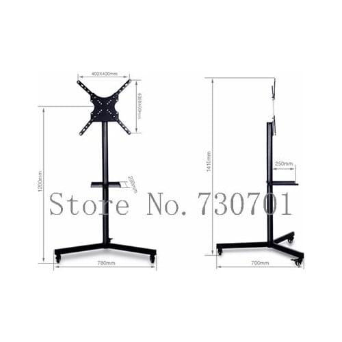 14'-42'movable swivel LCD PLASMA tv floor bracket lcd mount led stand tv trolley Display Rack with wheel,Support Max 30KG Weight