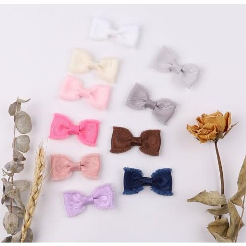 15Pcs/lot Solid 2Inch Velvet Hair Bows Hair Clips For Girls Princess Hairpins Cute Barrettes New Headwear Kids Hair Accessories
