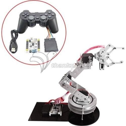 180 Degrees Aluminium 6 DOF Robotic Arm Clamp Claw & MG996R Servos & 32CH Controller Full Set for Arduino