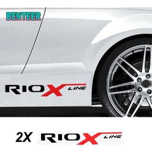 2pcs/lot car body sticker decals sticker For Kia RIO RIO X LINE