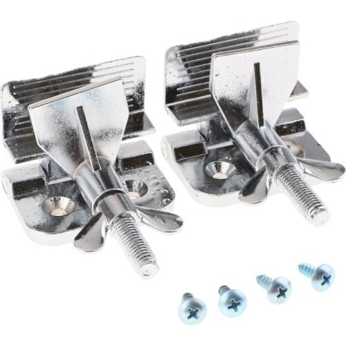 2Pcs Hinge Clamp Silk Screen Printing Frame Butterfly Hinged Clamp Silver