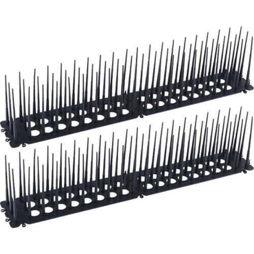 2pcs Anti-bird Spikes Against Birds Garden Outdoor Decoration Scare Cat Anti Pigeon Repeller Animal Fence Cat Defender Spikes