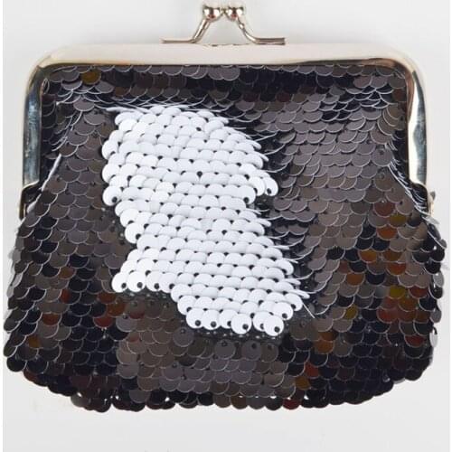 30PCS / LOT Fashion Women Makeup Bag Girl Sequins Mini Cute Coin Purse Card Bag Key Storage Bag
