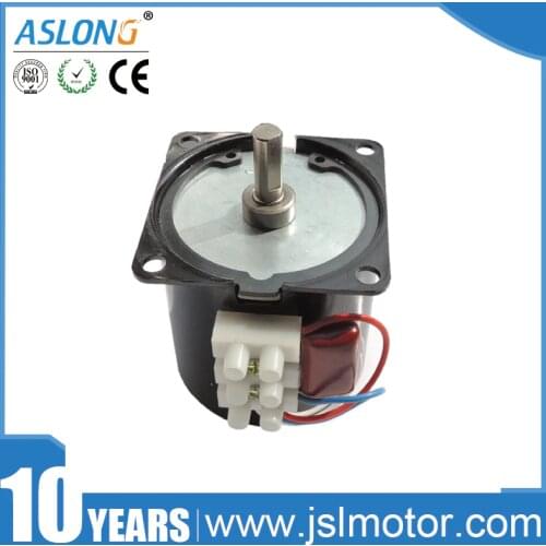 60KTYZ Reduction Motor 2.5r-110rpm Low Noise Gearbox Electric Motor Barbecue High Torque Low Speed 220v Synchronous AC Motor
