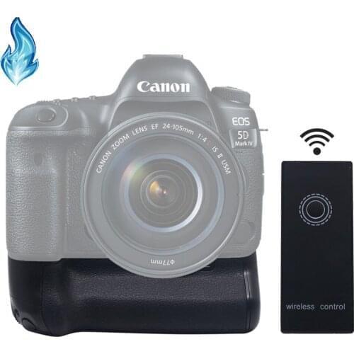 BG-E20RC Battery Grip for 5D Mark IV Work with Two LP-E6, With 2.4G Wireless Remote Control, Supports Vertical Shooting