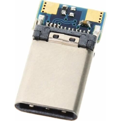 CY usb type c connector diy USB C Male DIY 24pin USB 3.1 Type C USB-C Male Plug Connector SMT type with PC Board