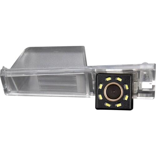 Misayaee Car Rear View Reverse Parking Camera Golden 8 Led for Cadillac CTS 2008 2009 Night Vision Waterproof