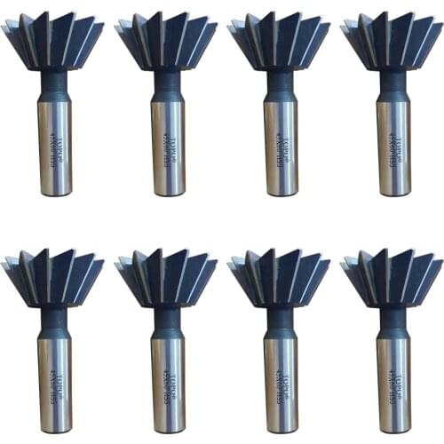 1pc 45/60 Degree HSS Dovetail Cutter End Mill Milling 10mm 12mm 14mm 16mm 18mm 20mm 25mm 30mm 32mm 35mm 40mm 45mm 50mm 60mm