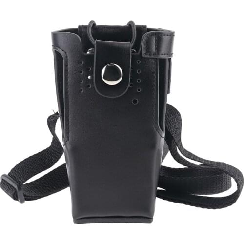 Leather Case Holder Storage Bag Pouch for Motorola Radio GP328/338 PRO5150 HT750 Walkie Talkie Accessories