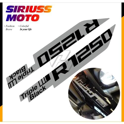 Motorcycle Front Fairing Sticker Case for BMW R1250GS Triple Black Edition R 1250 GS 2017-2021