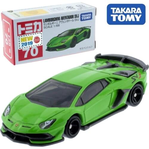 Takara Tomy Tomica No. 70 Lamborghini Aventador Svj Car Model Kit 1:68 Diecast Special Specification Hot Funny Baby Toys