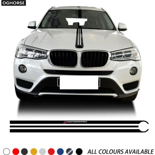 Car Hood Sticker M Performance Engine Cover Bonnet Decal For BMW X3 G01
