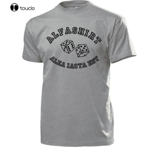 New Cotton Tee Shirt Alfashirt De Alea Iacta Est Schicksal Wurfel Spiel Rom Zitat - T Shirt Summer T-Shirt
