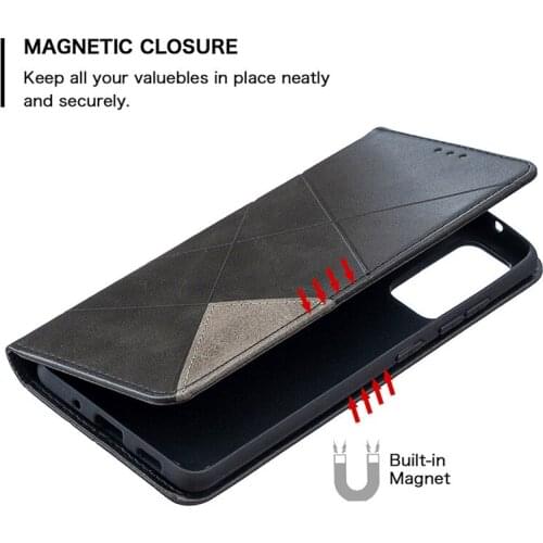 New Style Magnetic Leather Slim Case na For Huawei P Smart 2021 2020 2018 P Smart Z Plus PSmart+ 2019 Flip Stand Business Phone